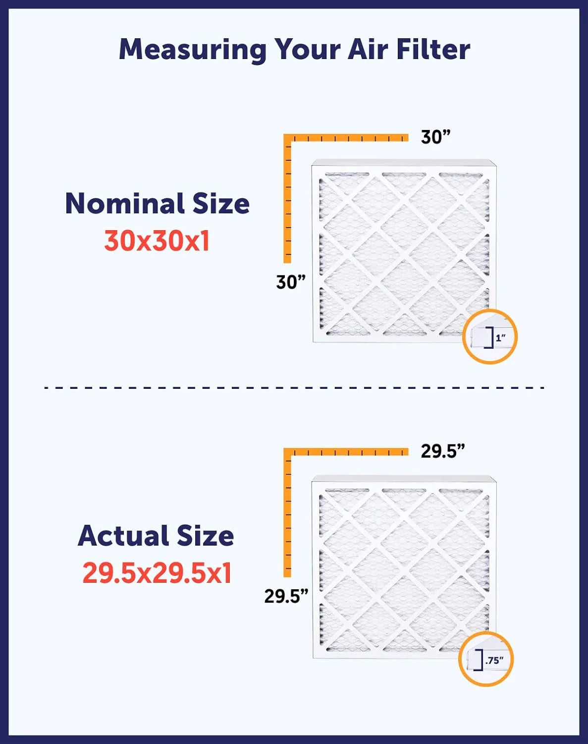 | 23.5 | Filters King Filter A/C MADE 4-PACK 66.5 Air | Pleated x 8 .75" Furnace x IN Size: MERV Filter 23.5x66.5x1 USA HVAC | Actual