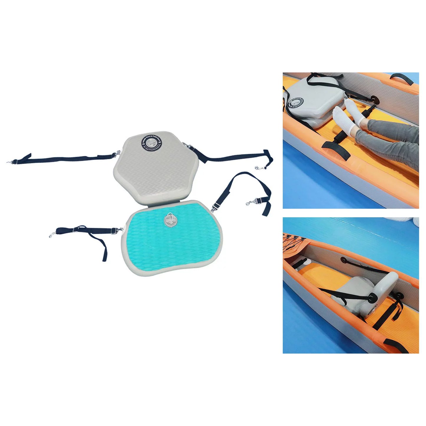 with Support Kayak Inflatable Seat Boards Paddle Universal Back Rowboats Seat