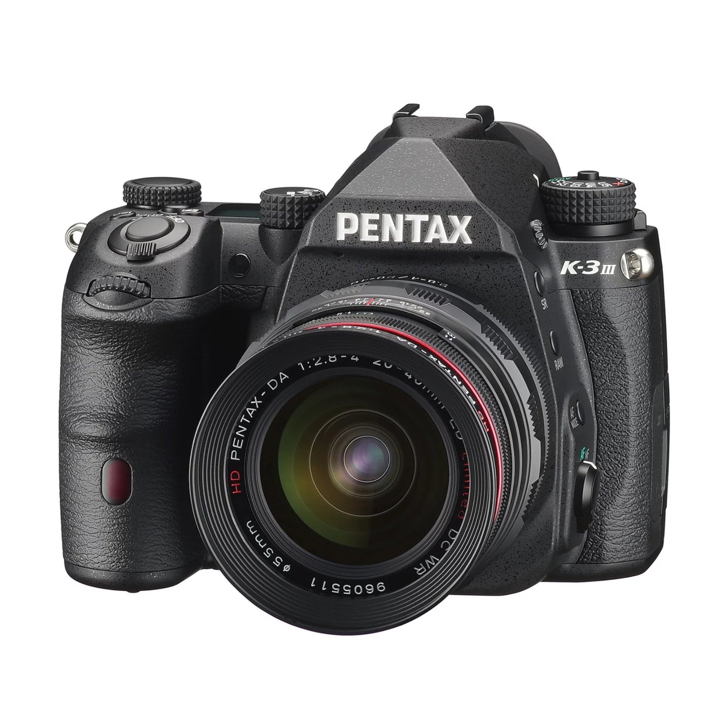 (Black) Cleaning Strap, Body Card & with SD Camera III Kit, 64GB Pentax K-3 Mark