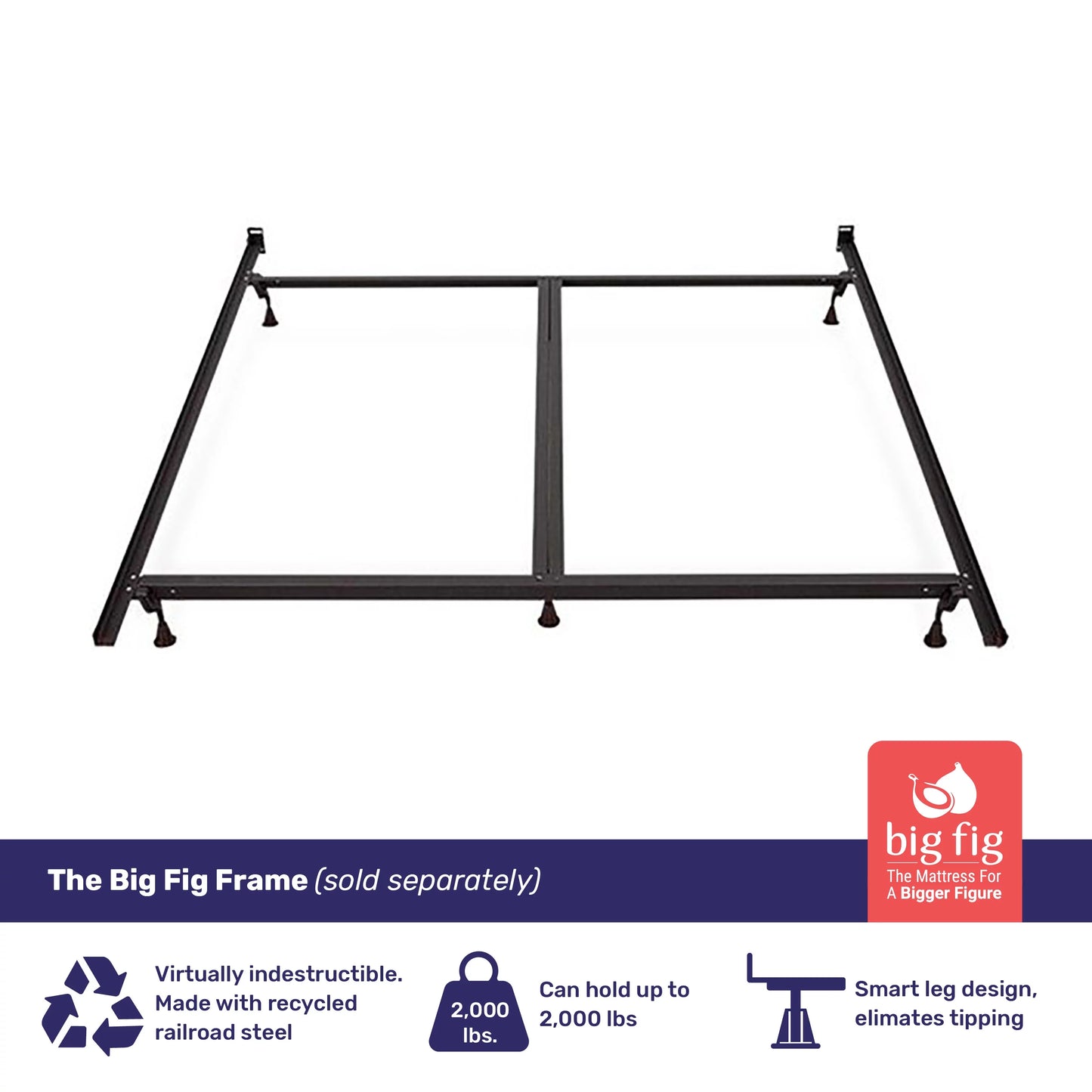 Steel to Size 2,000 Supports Pounds, Big Bed Matress King Frame, Heavy Fig Duty up