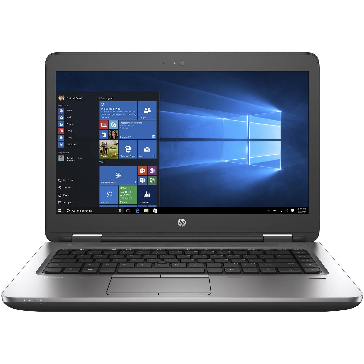 Pro i5 Restored G2 Laptop Intel 10 (Refurbished) Core 8GB Hp GHz Probook 320GB 640 Windows Ram 2.40