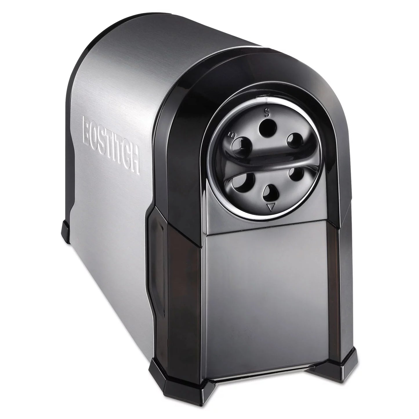 Black/silver X 6.13" Ac-powered, 10.63" 9", Electric Super Glow Pencil Pro Stanley Sharpener, X Bostitch Commercial