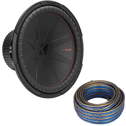 CompR - Speaker 2-ohm Includes Wire Kicker Subwoofer, 15" DVC, 48CWR152