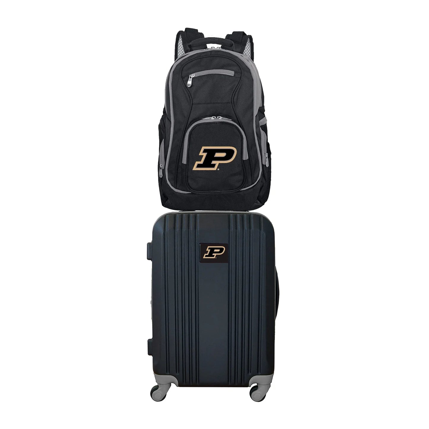 Set NCAA Purdue Backpack and 2-Piece Luggage Boilermakers