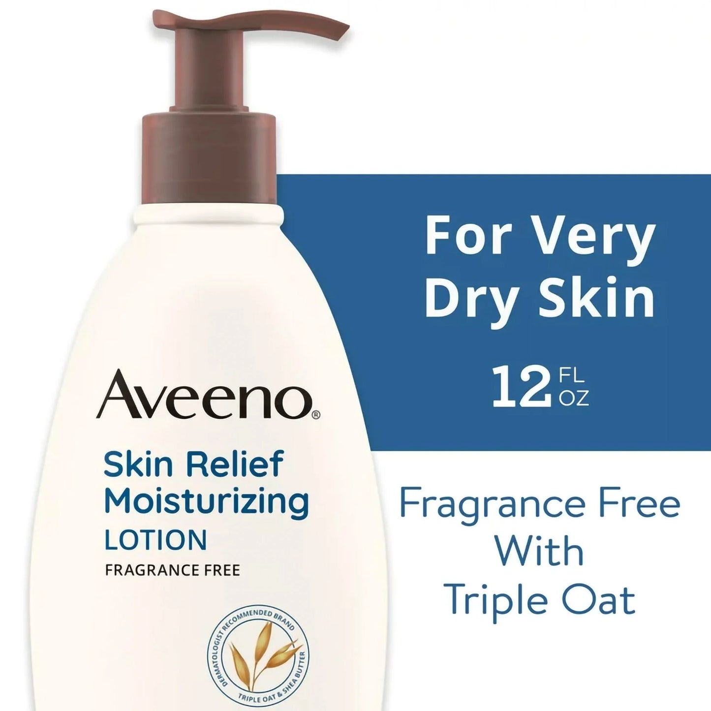 Unscented Bottle Aveeno 12 Lotion Body and Relief Moisturizer Hand (EA/1) Skin oz. Pump