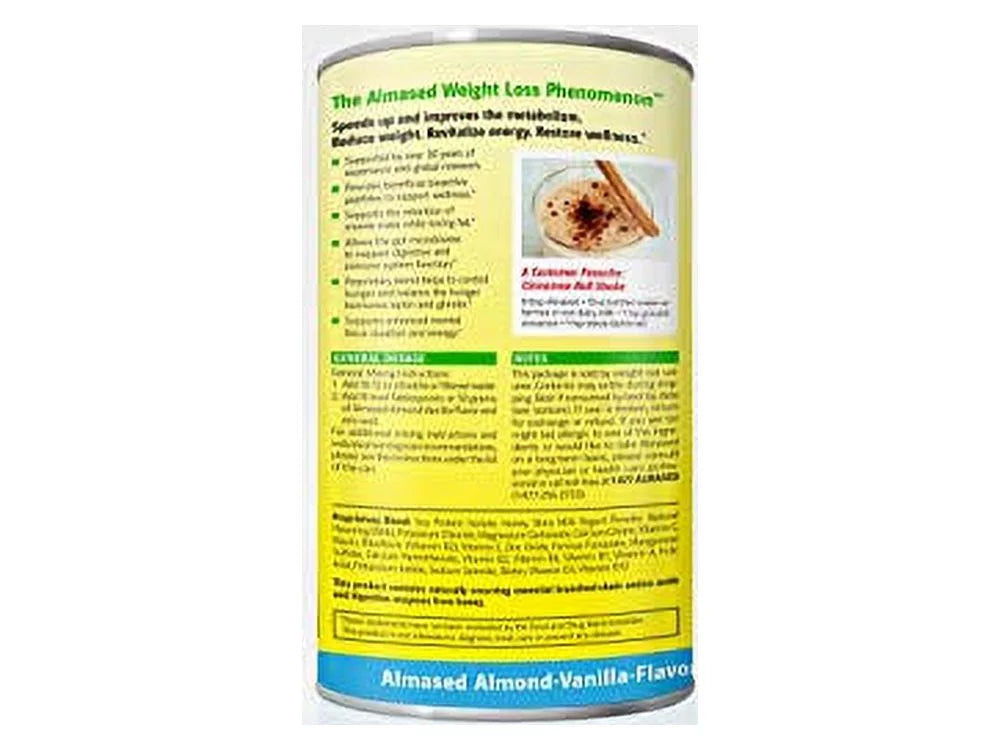 shakes Vanilla – non-GMO – Powder Loss Meal Almased oz Gluten-Free, 17.6 Flavor, Replacement Weight