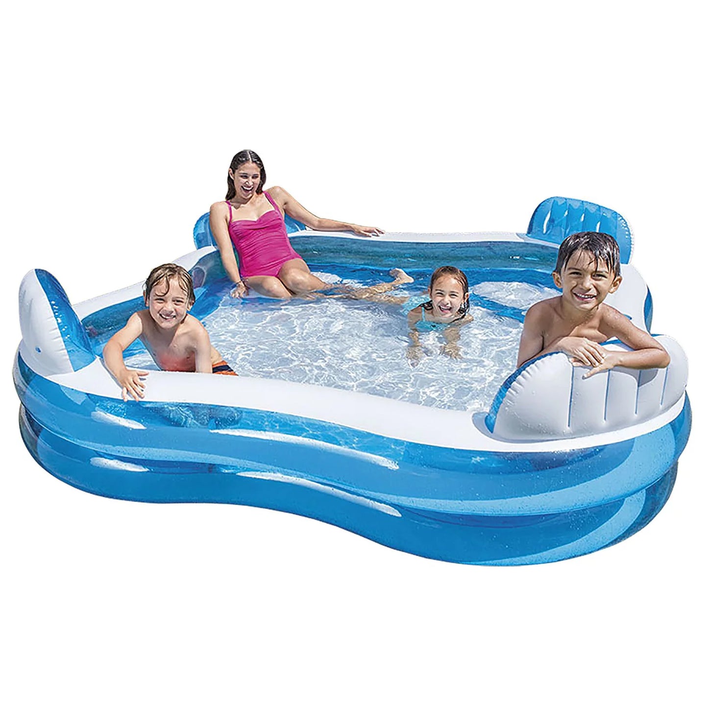 56475EP Swim Center 26" X Inflatable Pool Intex Family Lounge X 90" 90"