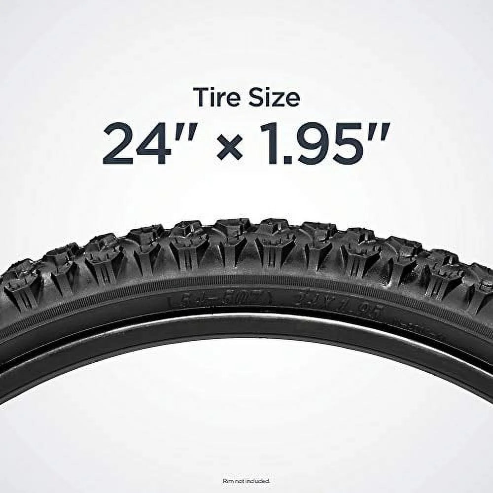 Black , Bead Schwinn 1.95-Inch 24 x Mountain Tire, Steel Bike, Bike Replacement with