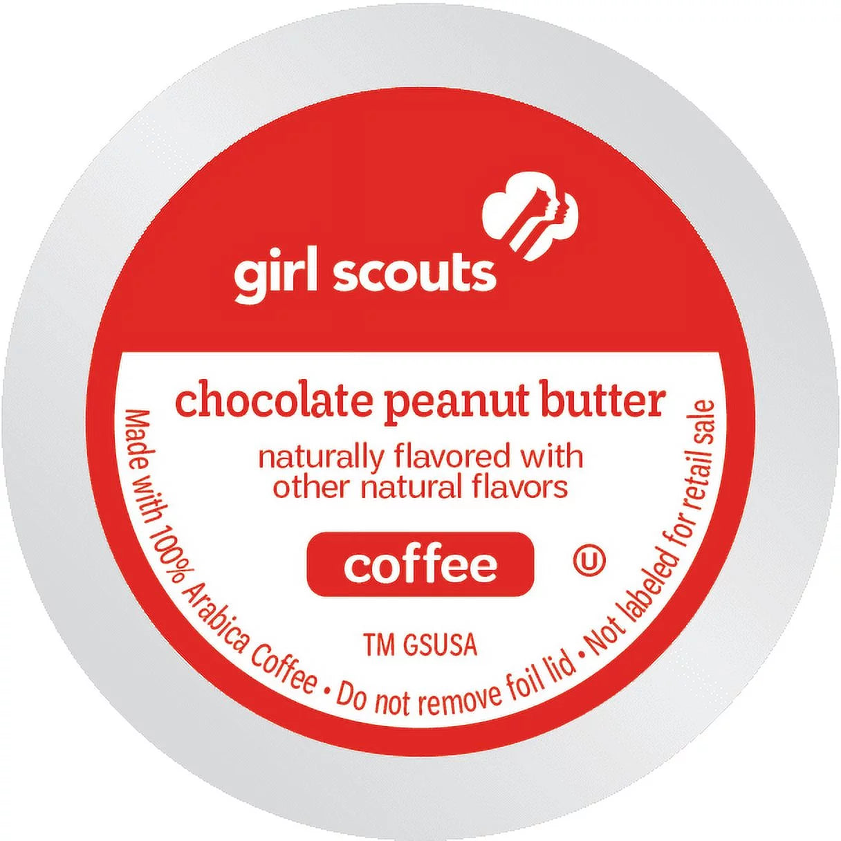 Medium Peanut of Scouts® Girl for Coffee, Coffee Pods Count Chocolate 72 Single Roast, Flavored Butter Serve K-Cup (Pack Keurig Brewers 4),