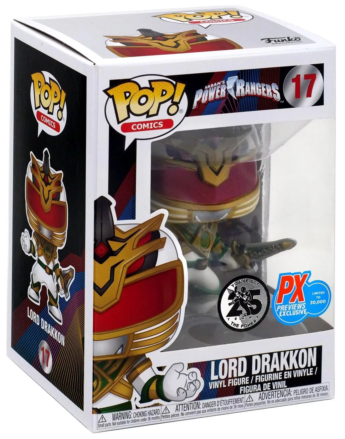 Power Funko Drakkon POP Rangers PX Lord Vinyl - Figure Exclusive