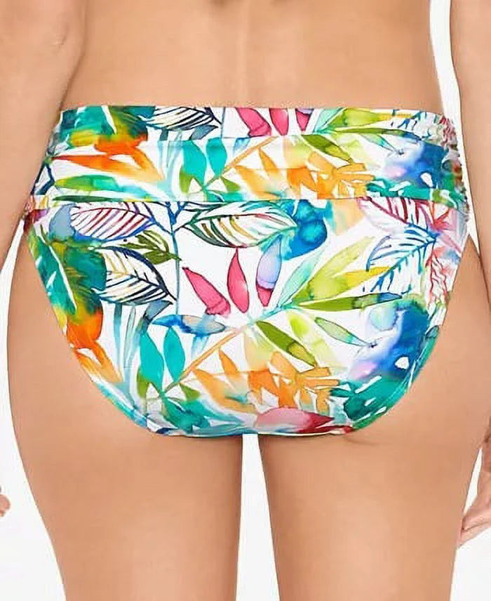 Bottoms Banded Caribbean 8 LAUREN Shirred Multicolored RALPH Hipster LAUREN Wide Tropical