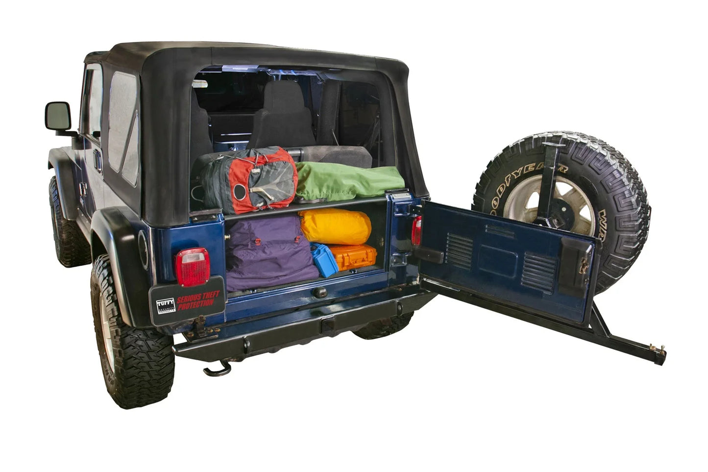 1997-2006 Wrangler Classic Tuffy Security Jeep Products 296-01 TJ Enclosure; Black;