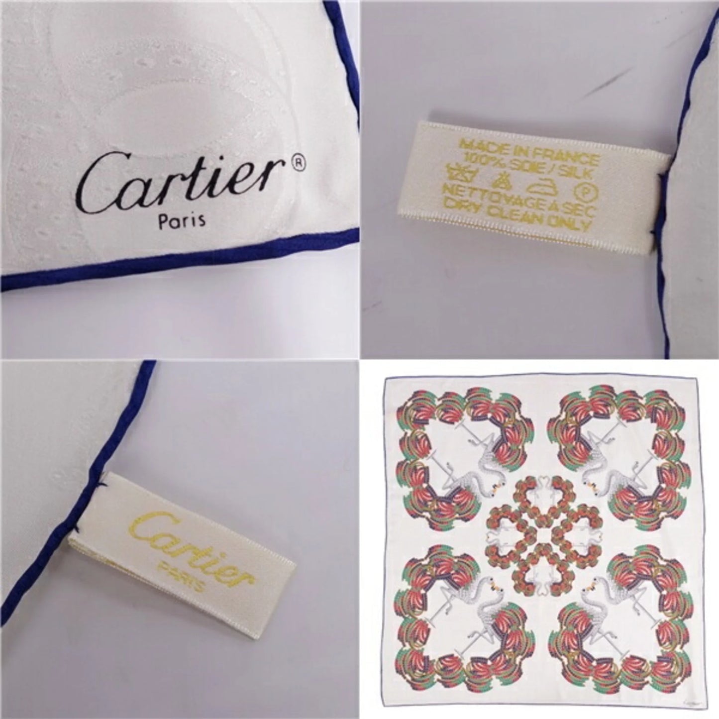 Multicolor Silk Scarf 100% Pre-Owned Cartier Women's (Good) Muffler