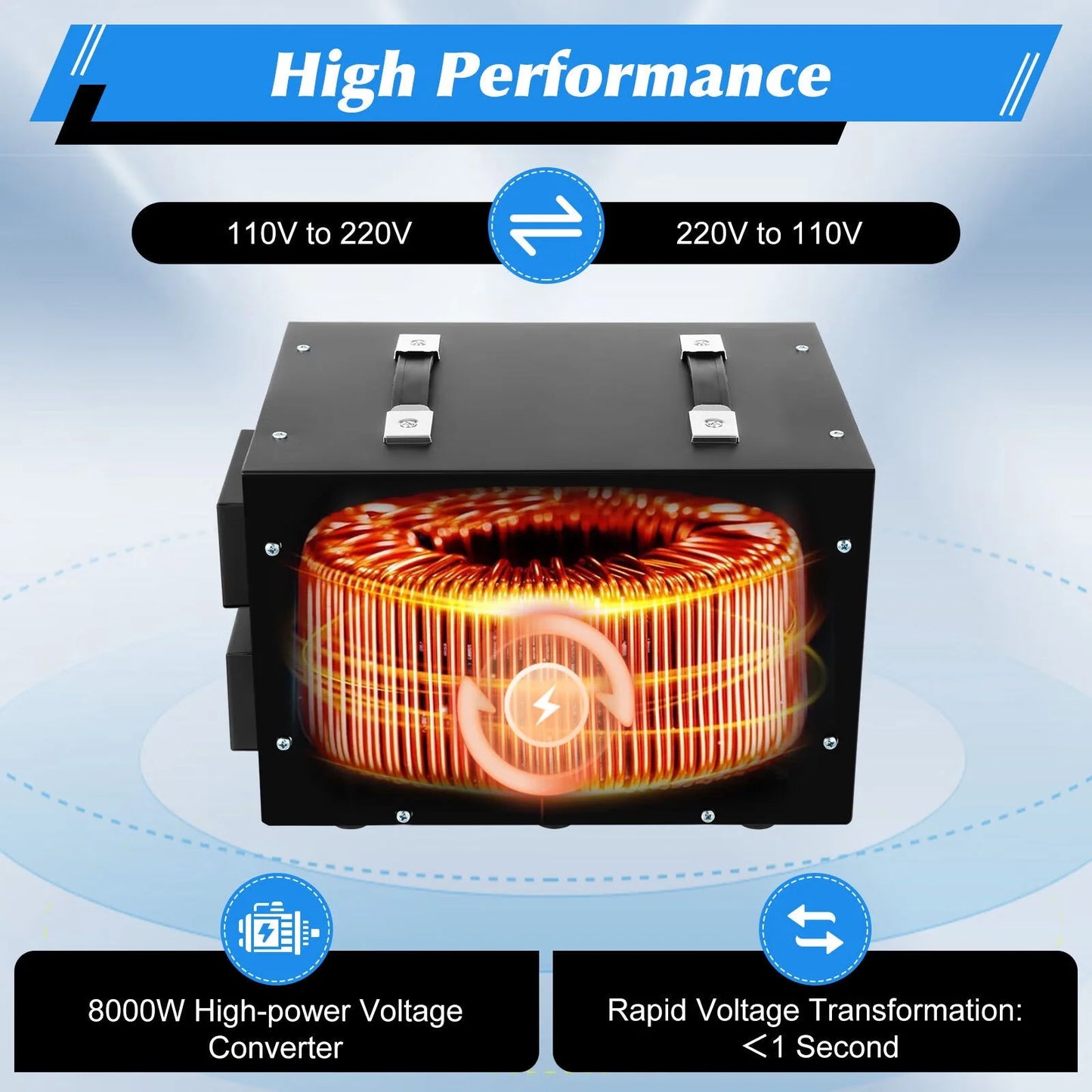 Down 220V Converter Voltage Wuzstar Duty Step Electric 110V to/from Step Heavy Converter Up Transformer