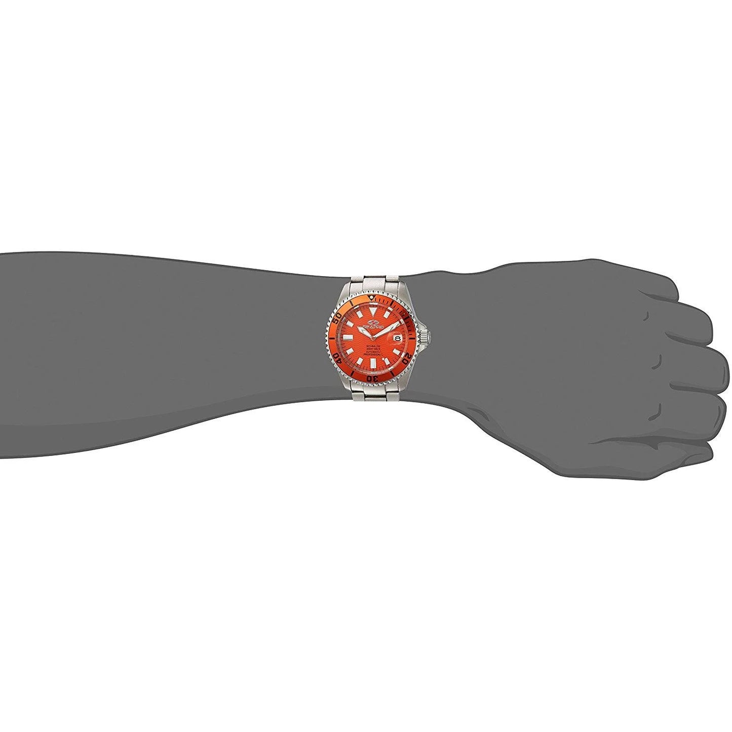 Orange - Men's Seapro SP4315 Scuba 200 watch dial