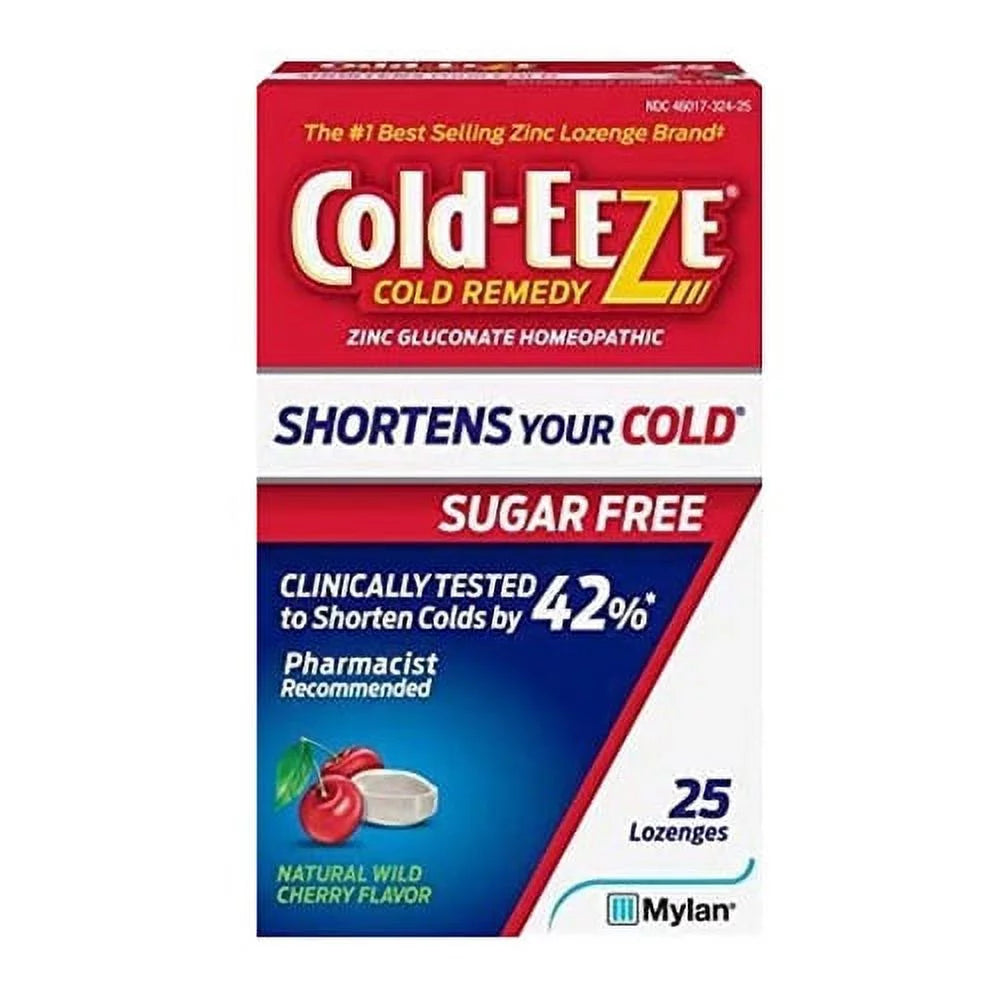 25 6 Free Pack Cold Wild Lozenges, Ea, Cold-Eeze Remedy Sugar Cherry