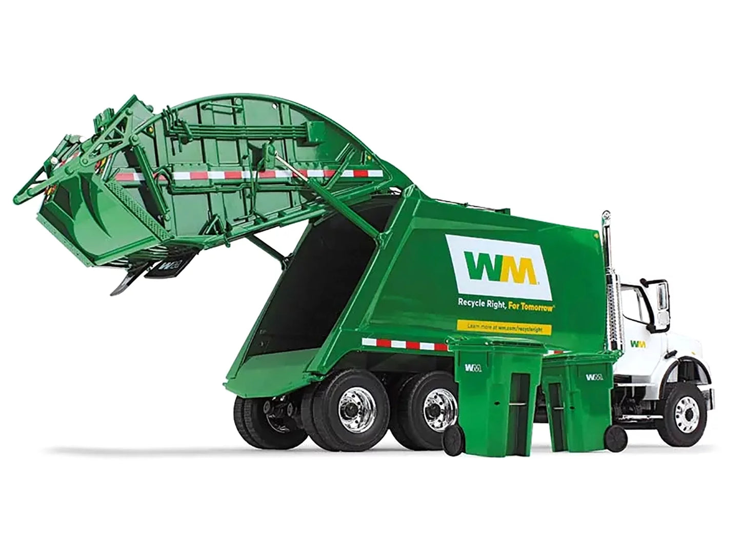 M-2 Loader by Freightliner 1/34 Garbage Management" Gear with McNeilus Garbage Rear First Truck Bins Diecast "Waste with Model