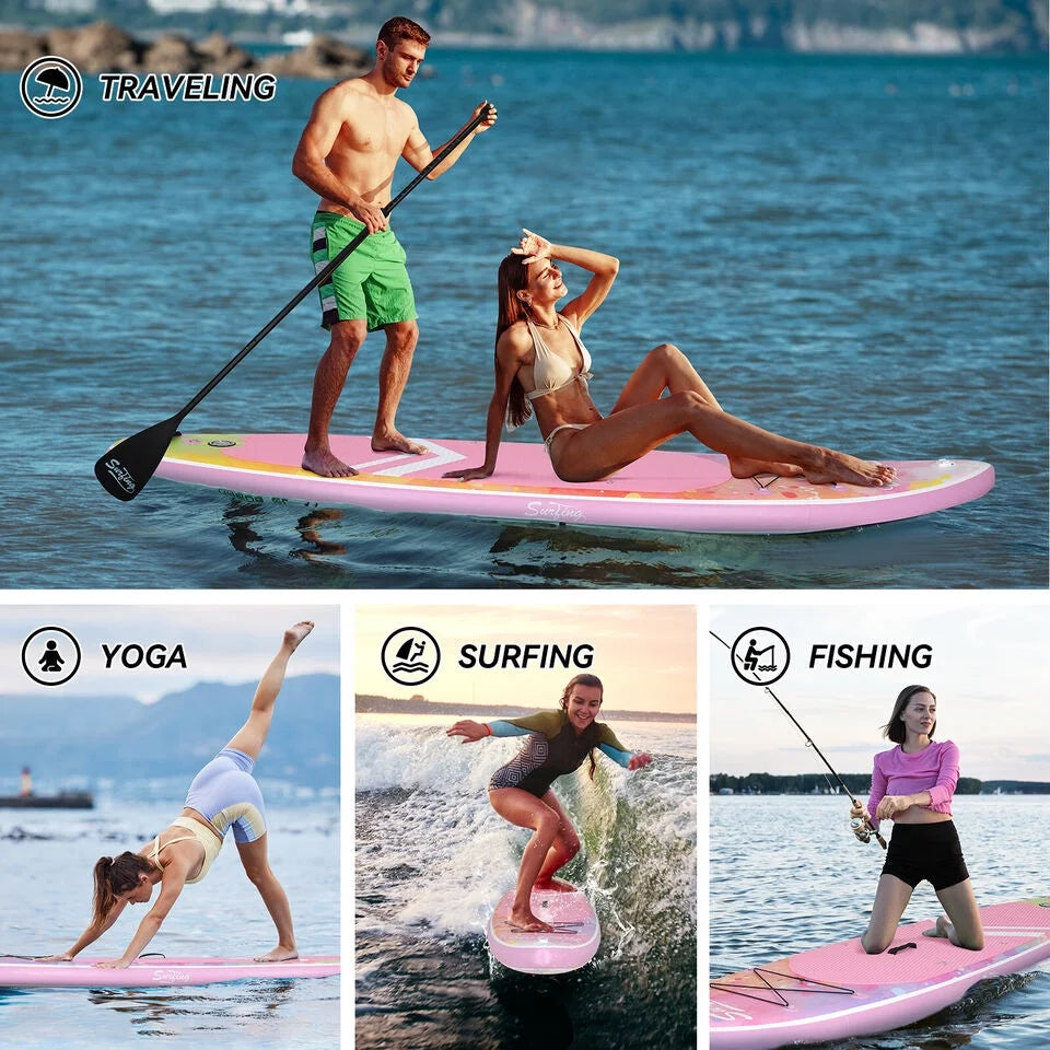 SUP 11FT FULLWATT Stand Board Complete Kit Up Surfboard Inflatable Seat Kayak Paddle with