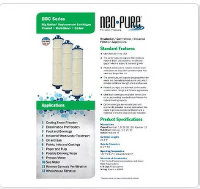 BBH-150 Bubba BB150-PH01A Neo-Pure Micron Watts Big Bubba 1 with BBC-150-P1A Pleated Filter housing Cartridge Compatible Big