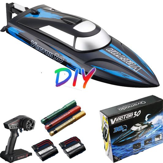 Controlled (Dark Pools Remote for Boat & Righting Self Remote Kids Fast W/Extra Adults, Boat Udi001 Battery Control Lakes, Venom for & RC Campmoy Boat Blue)