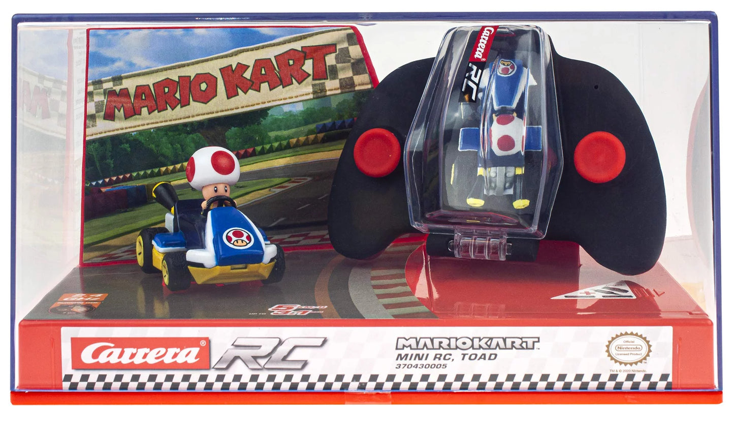 Remote Collectible 2.4 Mini Kart Toad GHz RC - Nintendo Toy Vehicle Carrera Radio Mario Control Car