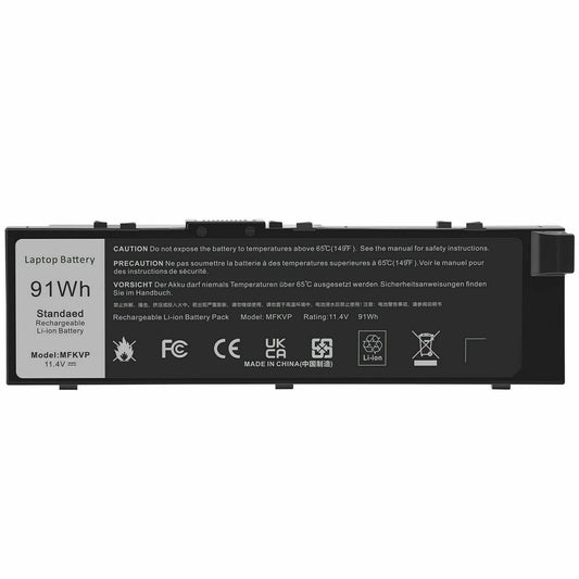 Battery M7510 M7710 MFKVP 7510 7720 15 Dell 7710 TWCPG Precision 7520 0FNY7 For