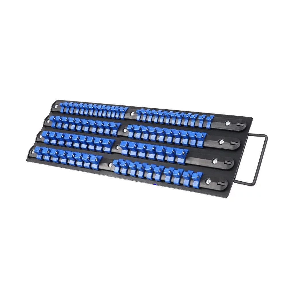 Wrench Holder Rack Sliding Industrial Mountable Storage Organize Rail ABS Socket 80 Socket HEMOTON