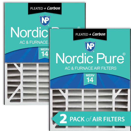 14 7/8) Plus (4 Replacement 2 Pack 20x25x5 Filter AC Bear MERV Air Carbon