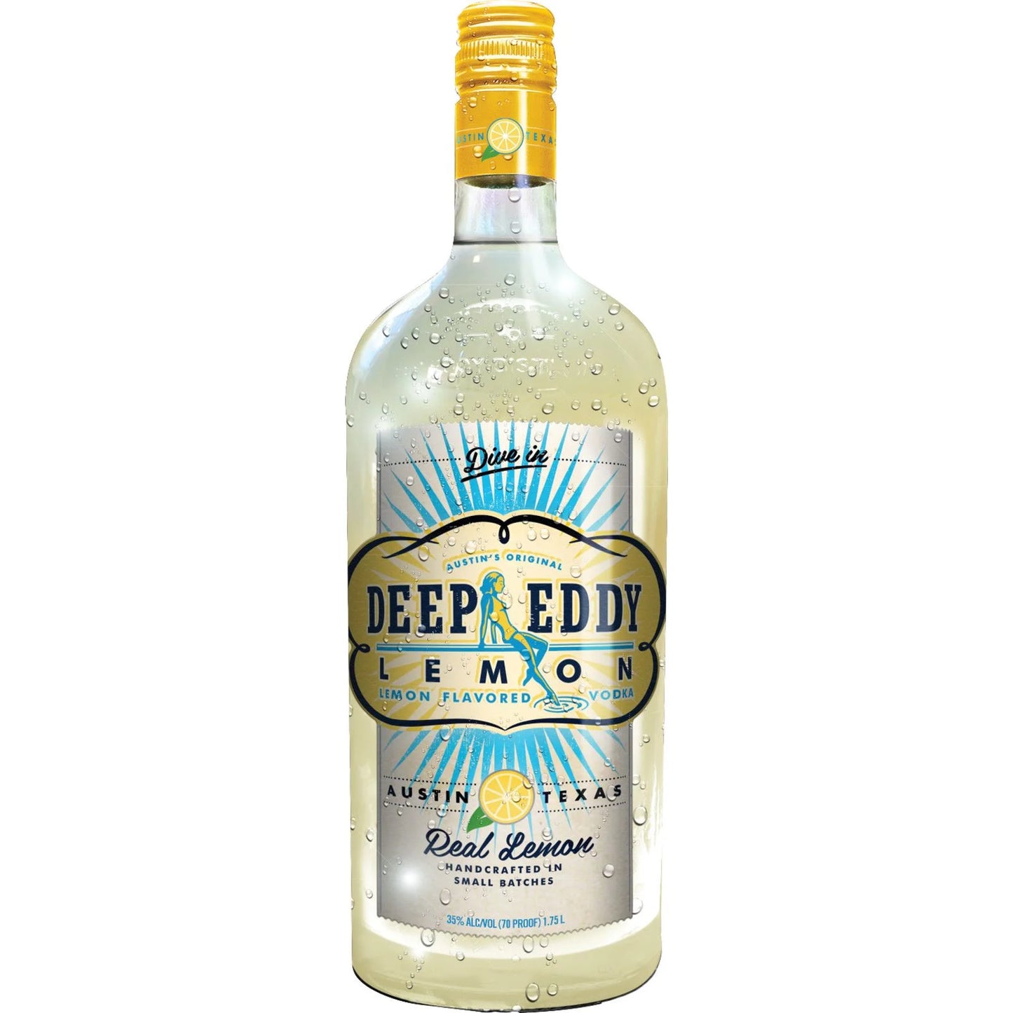 1.75 Eddy Bottle, Deep Lemon 35% Vodka, ABV L Flavored