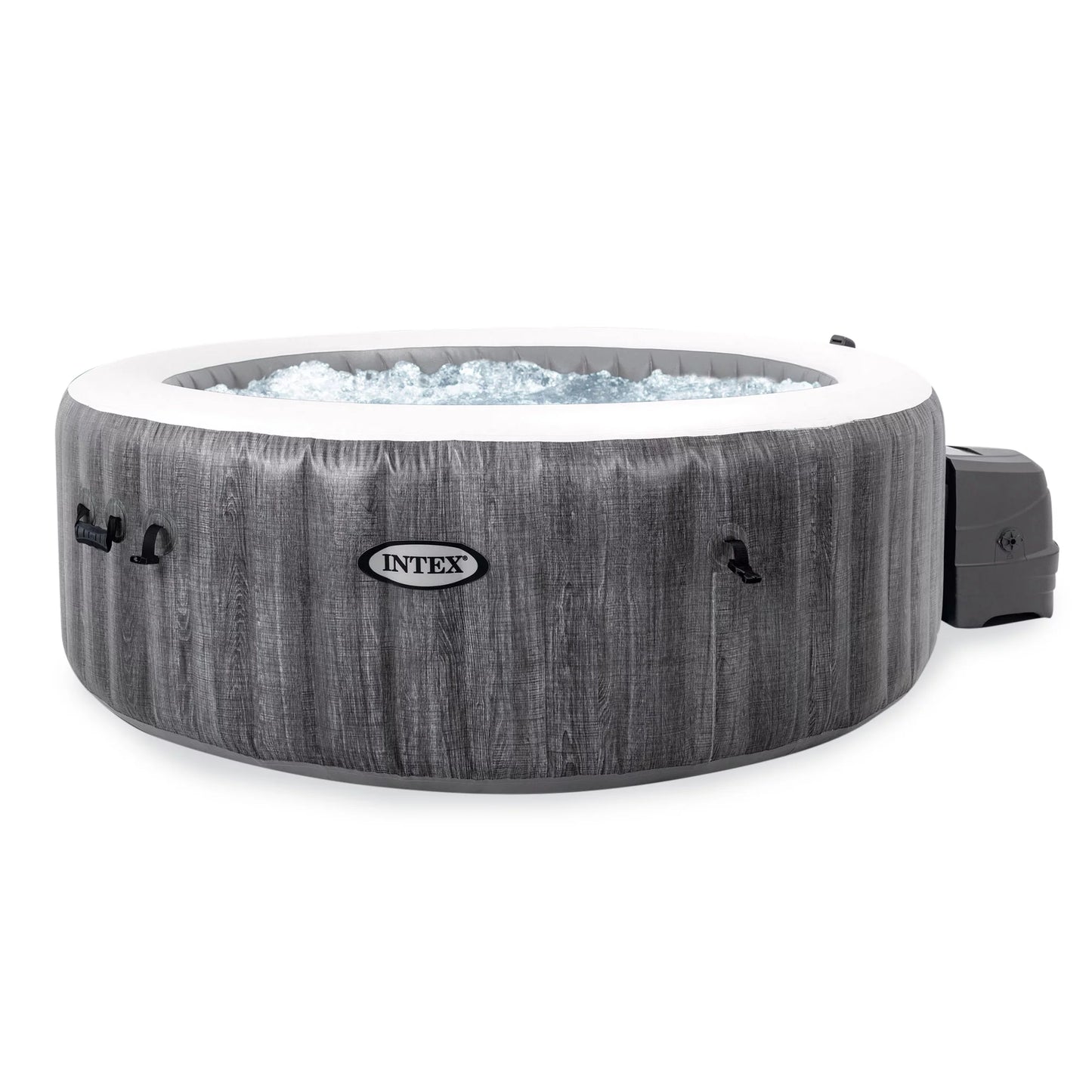 PureSpa Inflatable Hot Intex Greywood Jet w/ Spa Benches Accessory Tub Plus