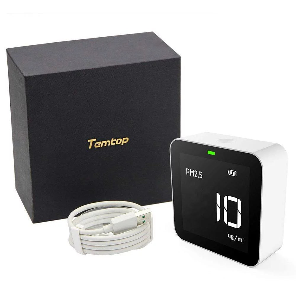 M10 Temtop Real-Time PM2.5 Air Tester TVOC Monitor HCHO AQI Quality for Indoor