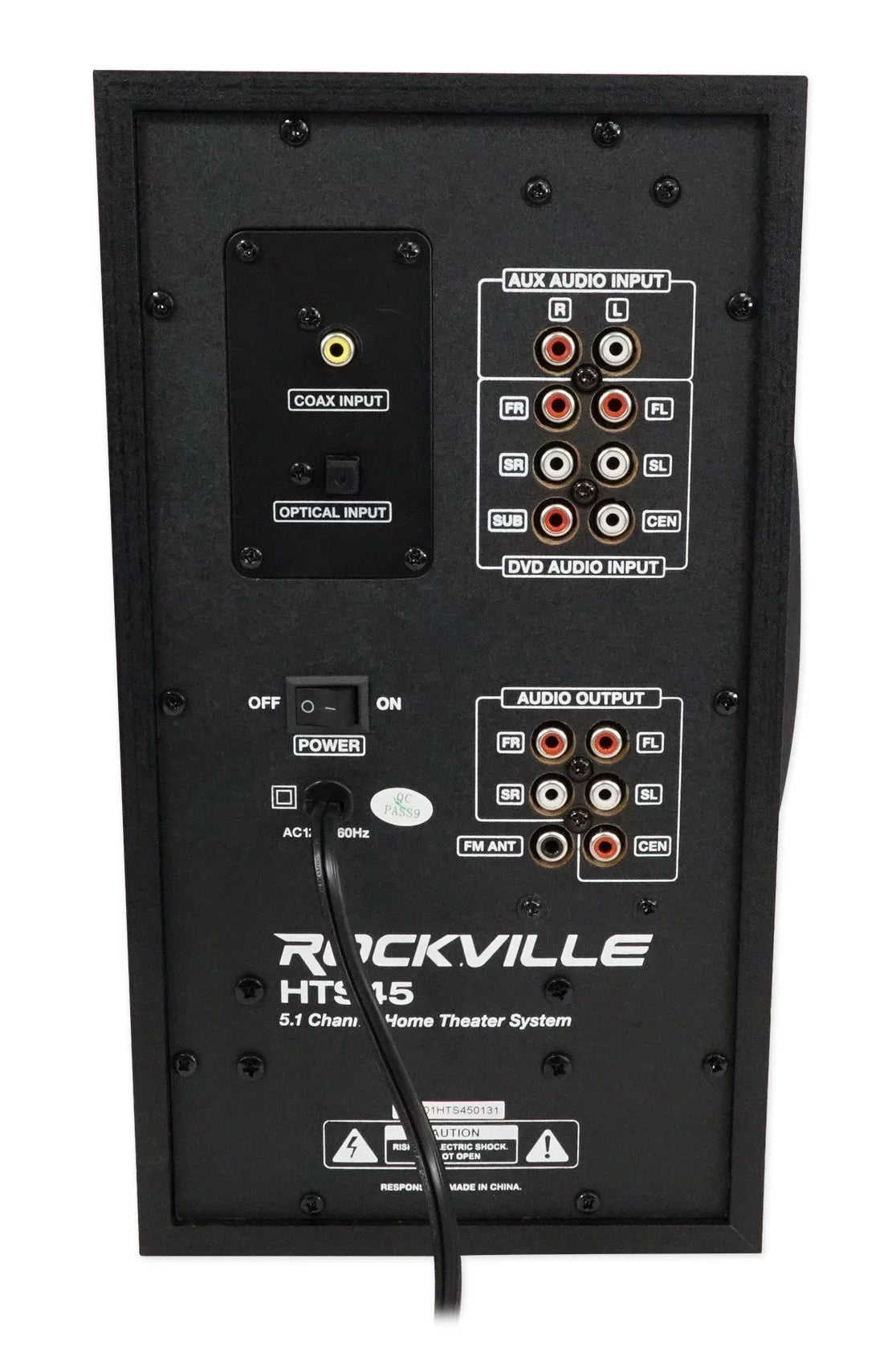 VHF System Theater/Karaoke Home Wireless Mics w/5.25" Machine Sub+(2) Rockville