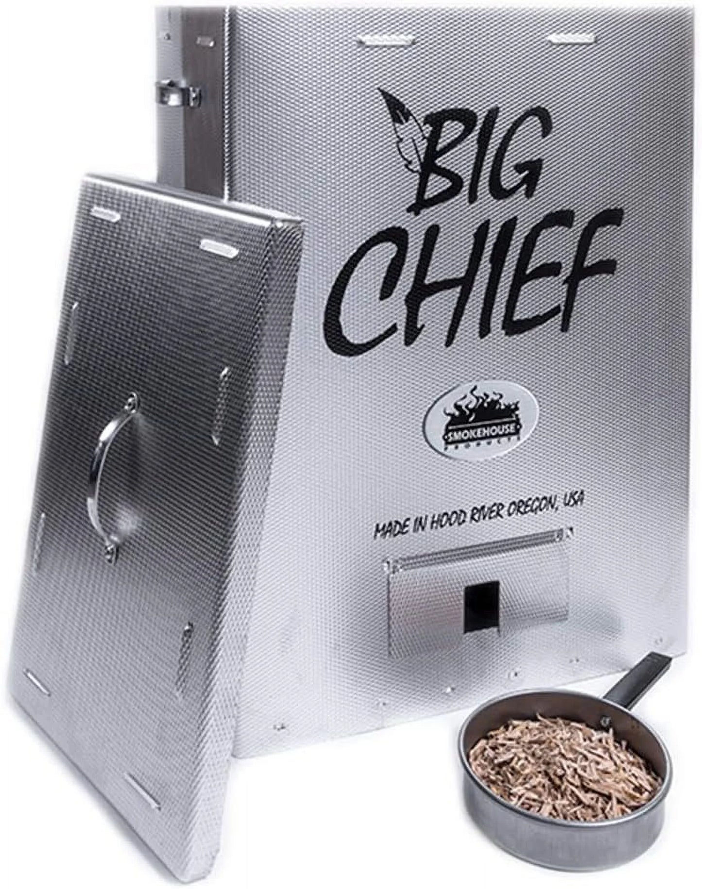 Top x Silver, Big 18.25" Chief 12.50" L Smoker, x 27.06" Load W H Products Smokehouse