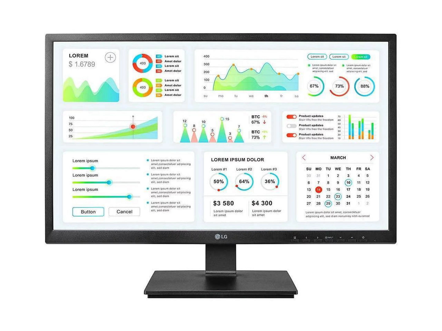 Monitor HD PCoIP LG Zero Full Client 24" TERA2321 24CK550Z-BP 1920x1080 IPS