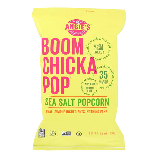 4.8 Angie's Chicka Kettle Case Oz. Of Corn Popcorn Salt Pop Boom Sea 12 - -