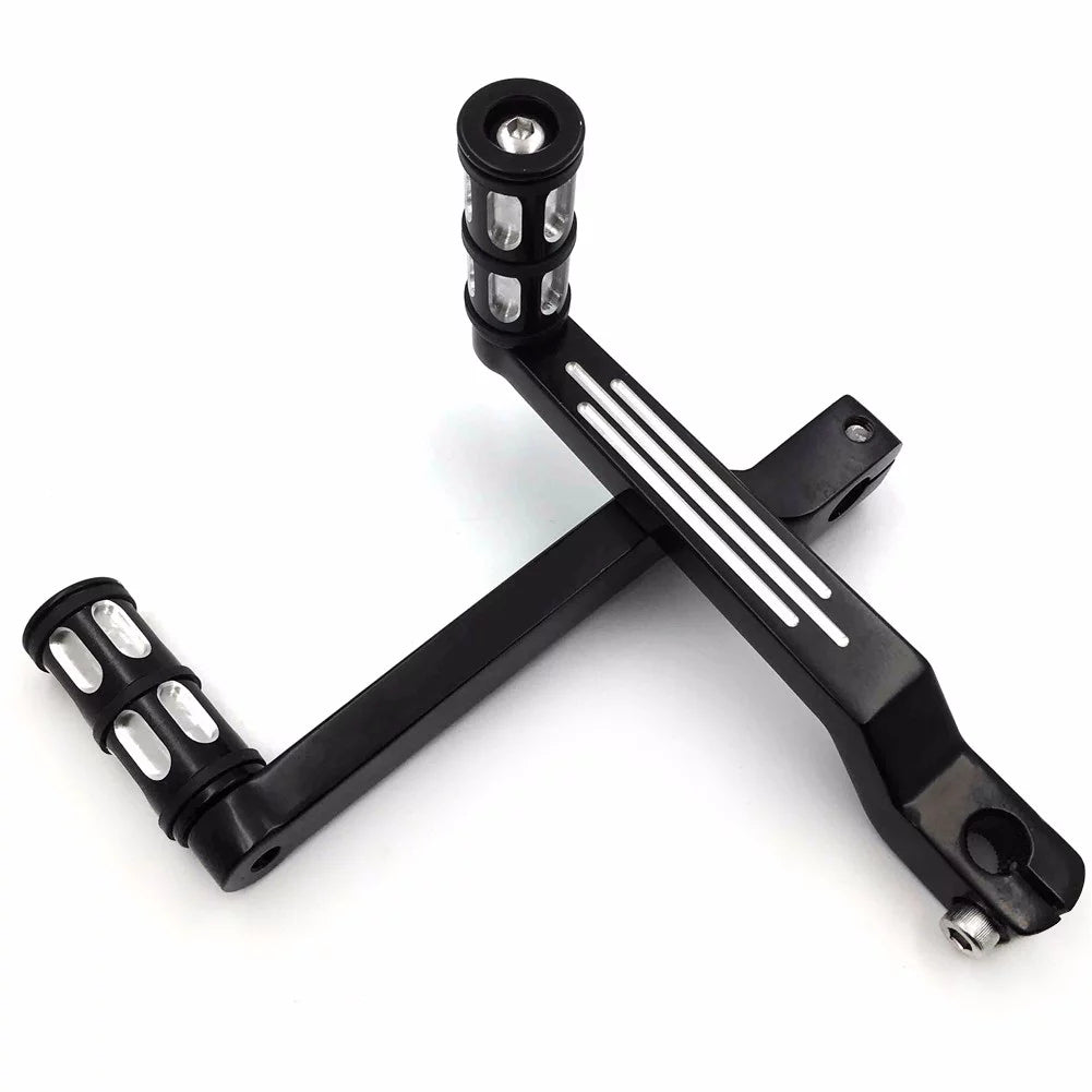 Style Levers HTT- 009C- Pedal Heel Shift Shift Aluminum FLSTF Pegs Fat and Motorcycle Boy w/ For Shifter Davidson 1980 later Black Toe Levers/Gear Harley