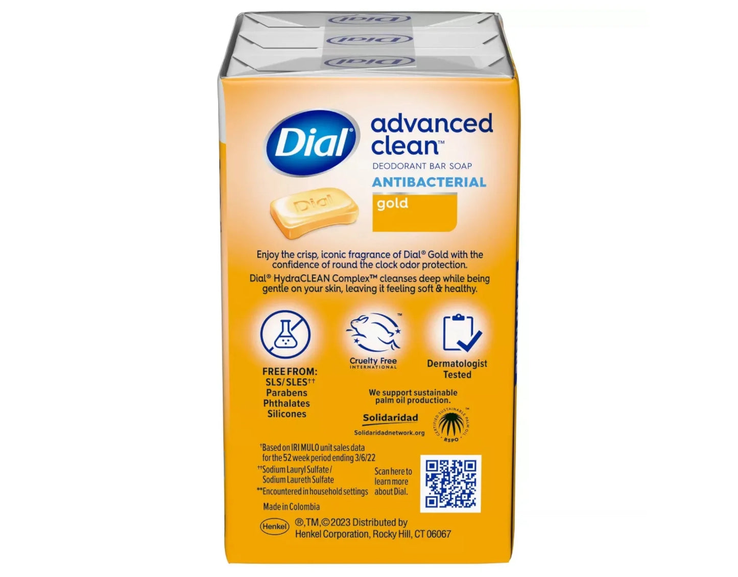 Deodorant Antibacterial Pack Gold Count Soap 3 4oz Dial 3 Each