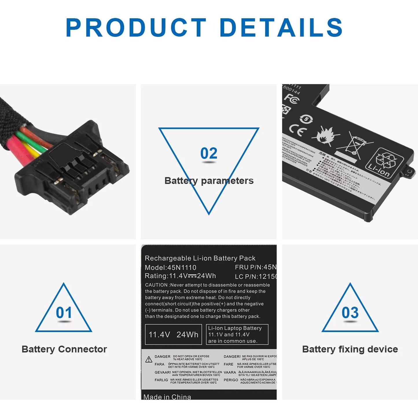 T460 T450S For 45N1108 Lenovo Battery ThinkPad