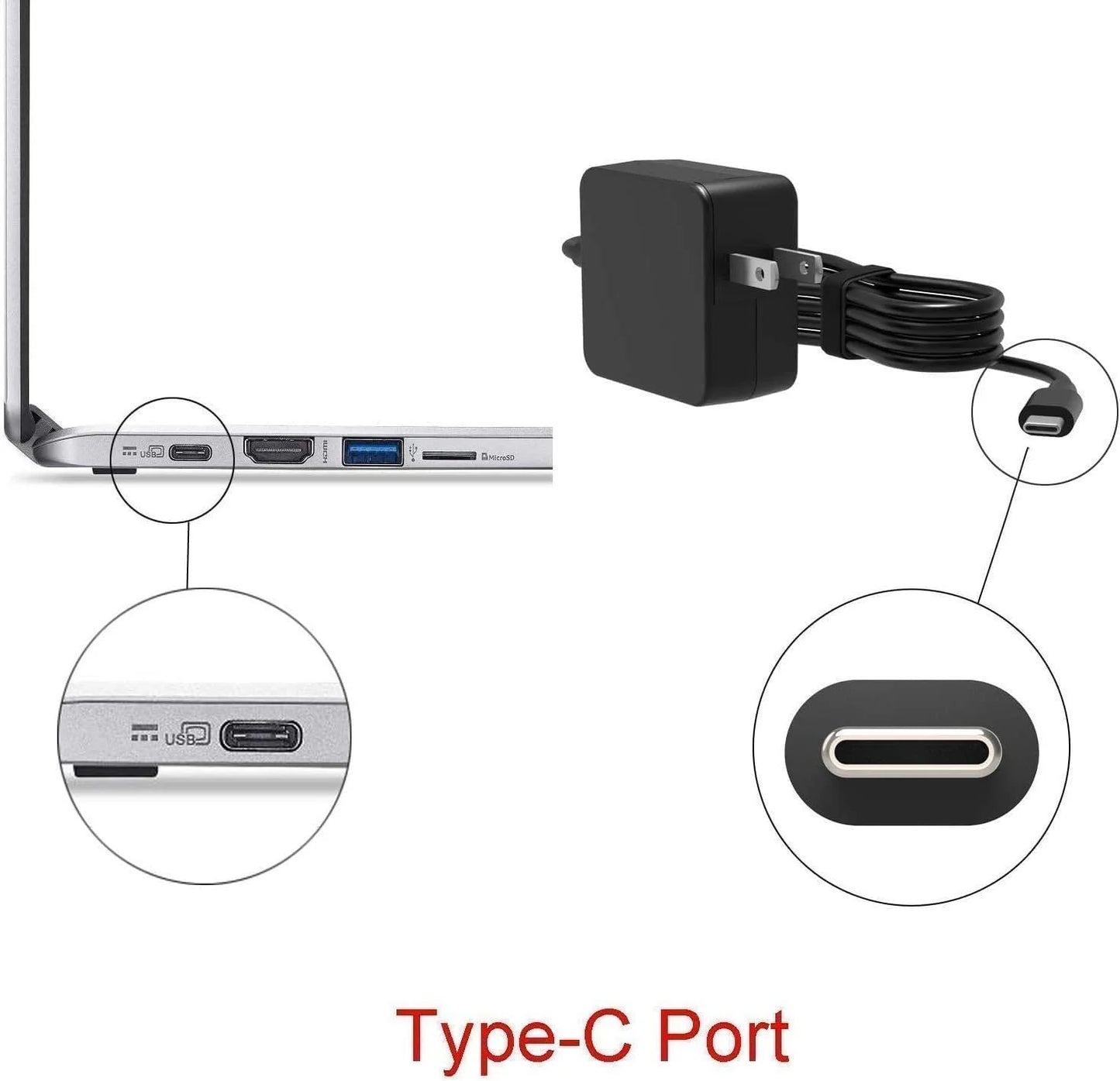 7390 for Dell Charger Latitude Supply Compatible Power Guy-Tech