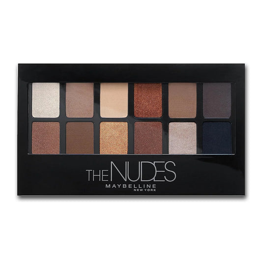 and Shades, Pigmented Matte Nudes Shimmer 12 Powder, Blendable The Makeup, Palette 1 Count Eyeshadow Maybelline