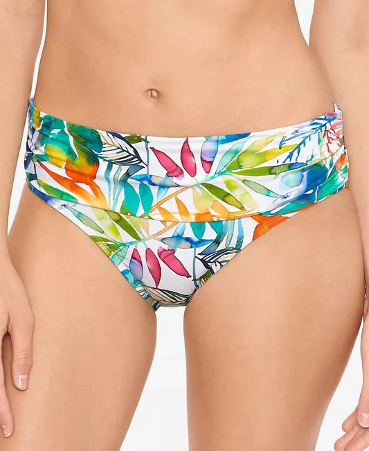 Bottoms Banded Caribbean 8 LAUREN Shirred Multicolored RALPH Hipster LAUREN Wide Tropical