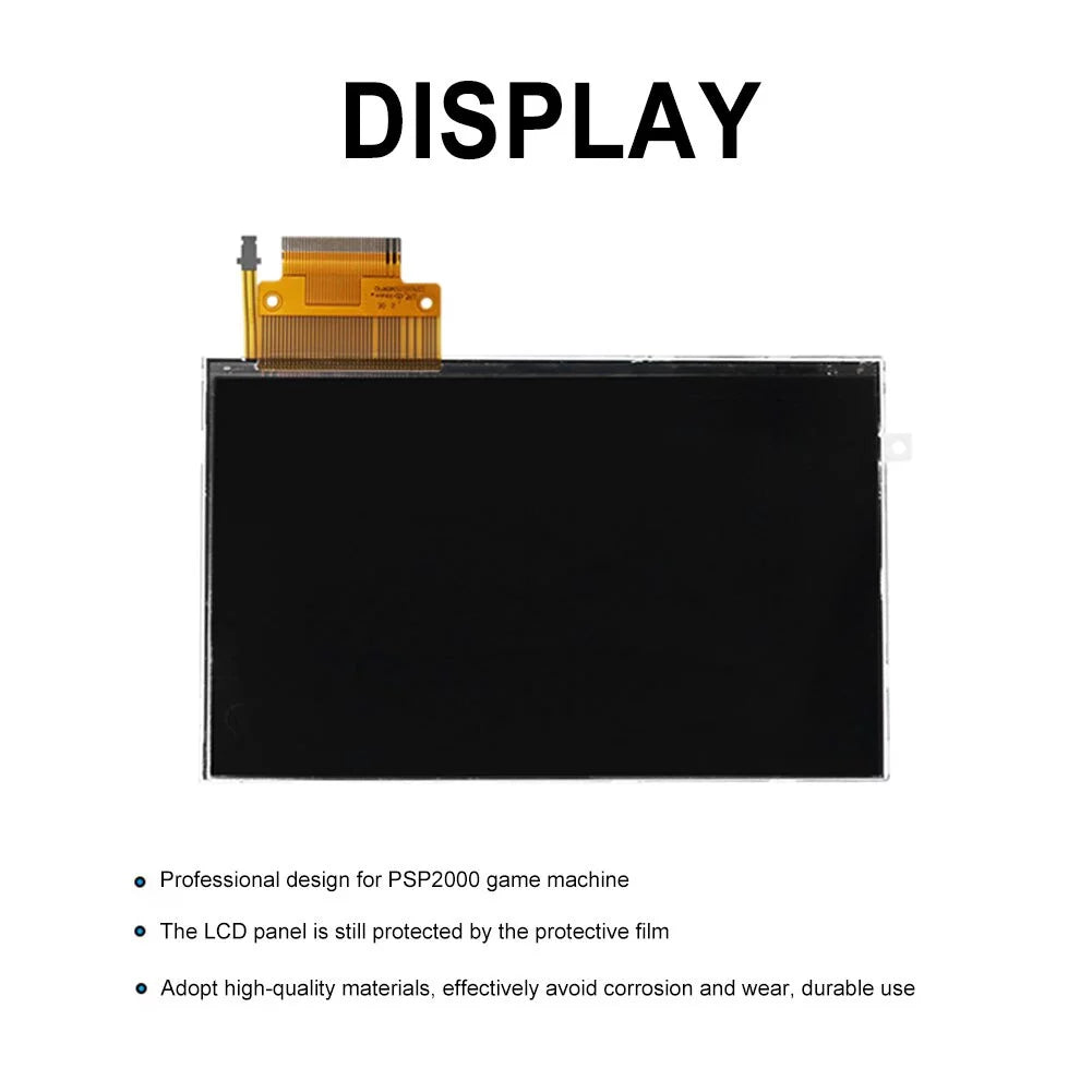 PSP Replacement 2000/2001/2003/2004 Backlight 2000, PSP Parts Display for LCD Display Replacement for LCD Compatible