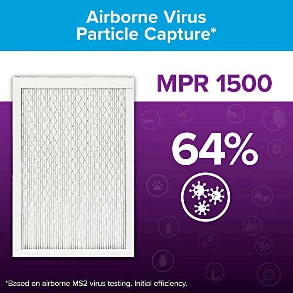 x 6-Pack 21.69 Air Allergen, 1500, dimensions Filter, Healthy MPR 0.78) Furnace (exact 21.69 x Filtrete AC Ultra Living 22x22x1,