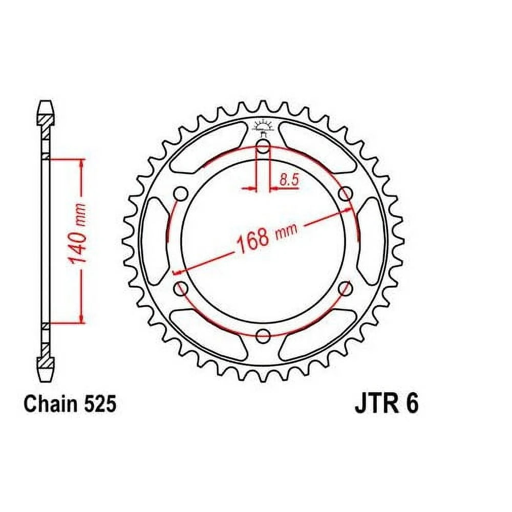 Steel F800 JT GS Rear BMW Sprocket for 42T 2008-2013 Street