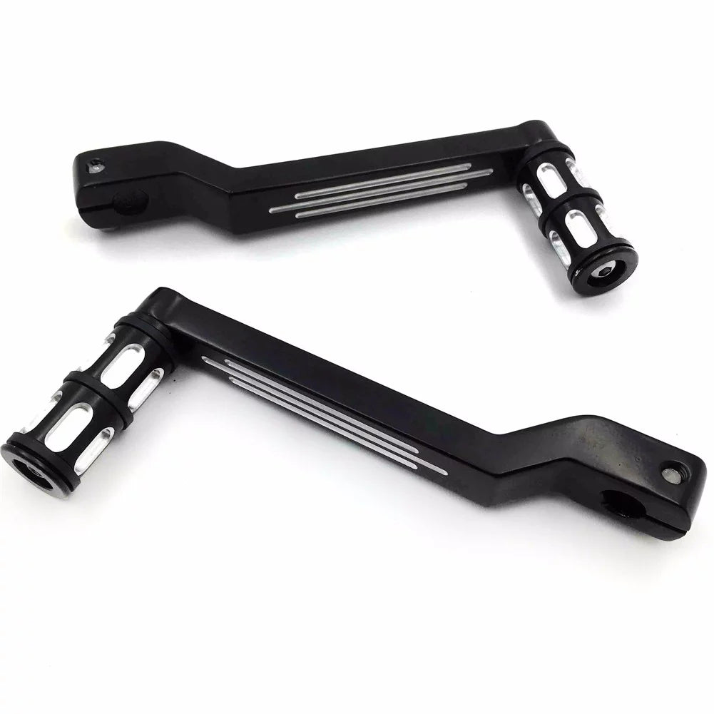 Style Levers HTT- 009C- Pedal Heel Shift Shift Aluminum FLSTF Pegs Fat and Motorcycle Boy w/ For Shifter Davidson 1980 later Black Toe Levers/Gear Harley