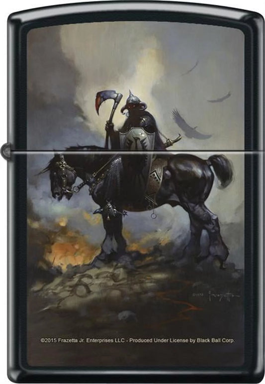 - Death Matte Lighter - Black Frazetta Dealer Zippo