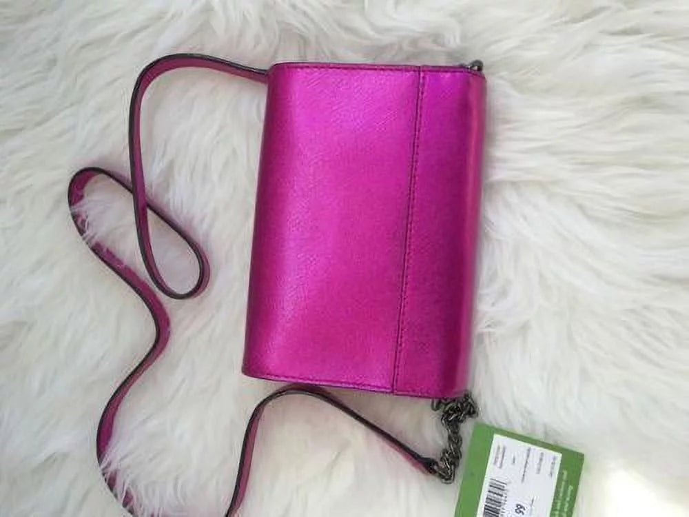 Bag Cami Pink Spade NWT Kate Street Clutch Metallic Cedar Crossbody Bajarose