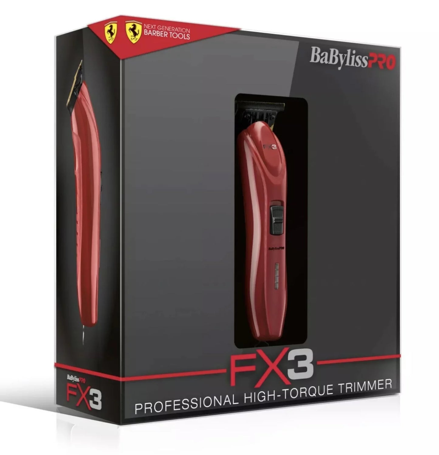 Pro Trimmer #FXX3T Cordless FX3 High-Torque Red Zero-Gap BaByliss T-Blade Hair