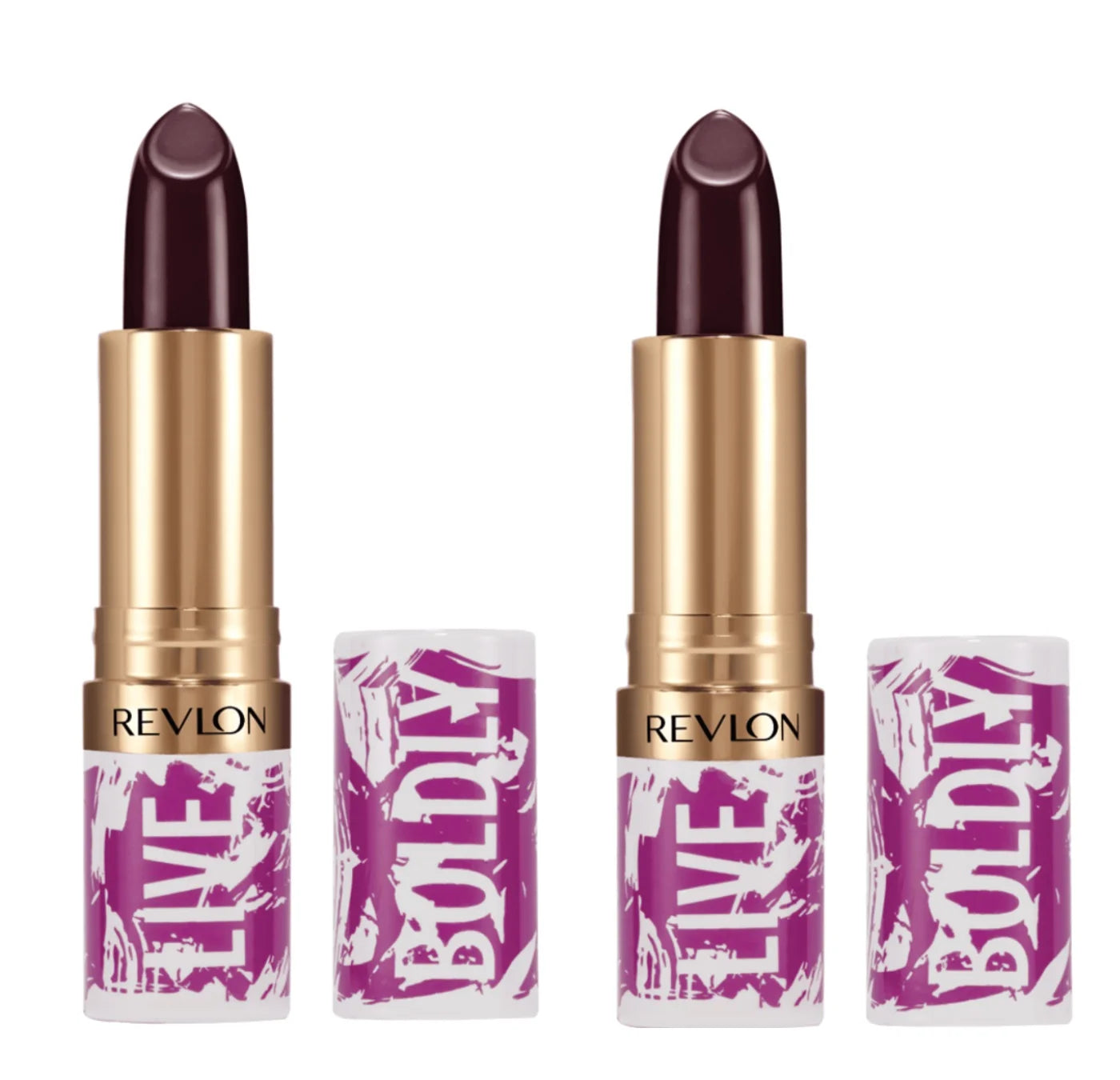 Black 2 061 Pack Lipstick, Live Cherry Boldly Super of Revlon Lustrous