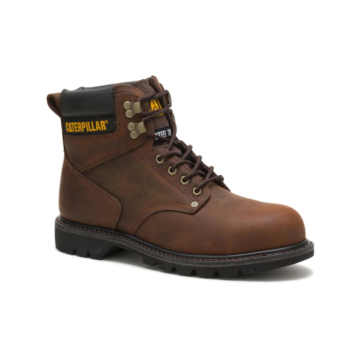 Brown Boot Caterpillar Shift Dark Second Toe Men Steel Work